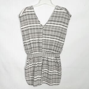La Reine Striped Sleeveless Romper Size Large